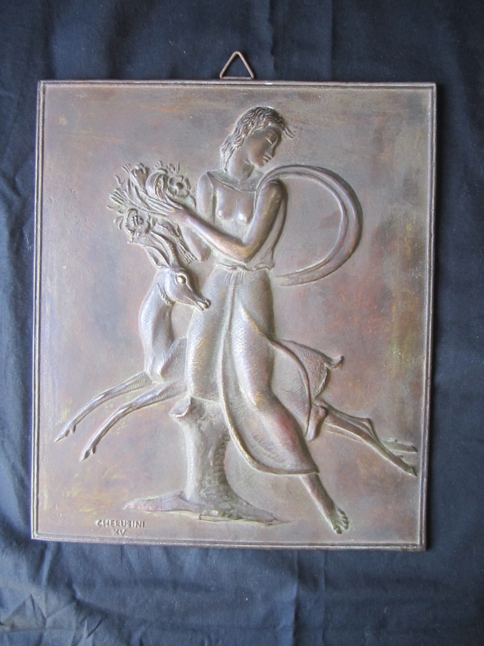 figura femminile (placca, opera isolata) - ambito fiorentino (secondo quarto sec. XX)