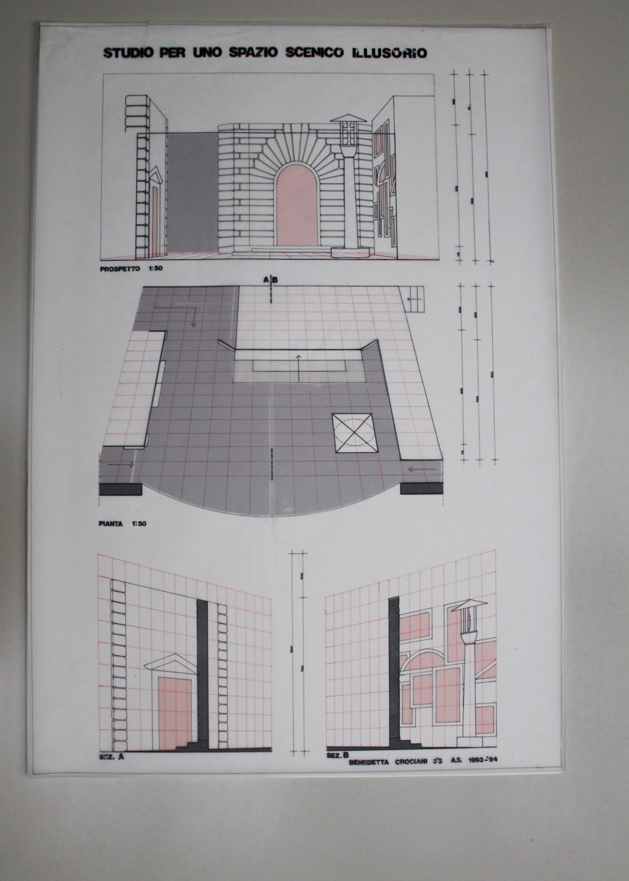 Mandragola (disegno per scenografia) di Crociani Benedetta (fine sec. XX)