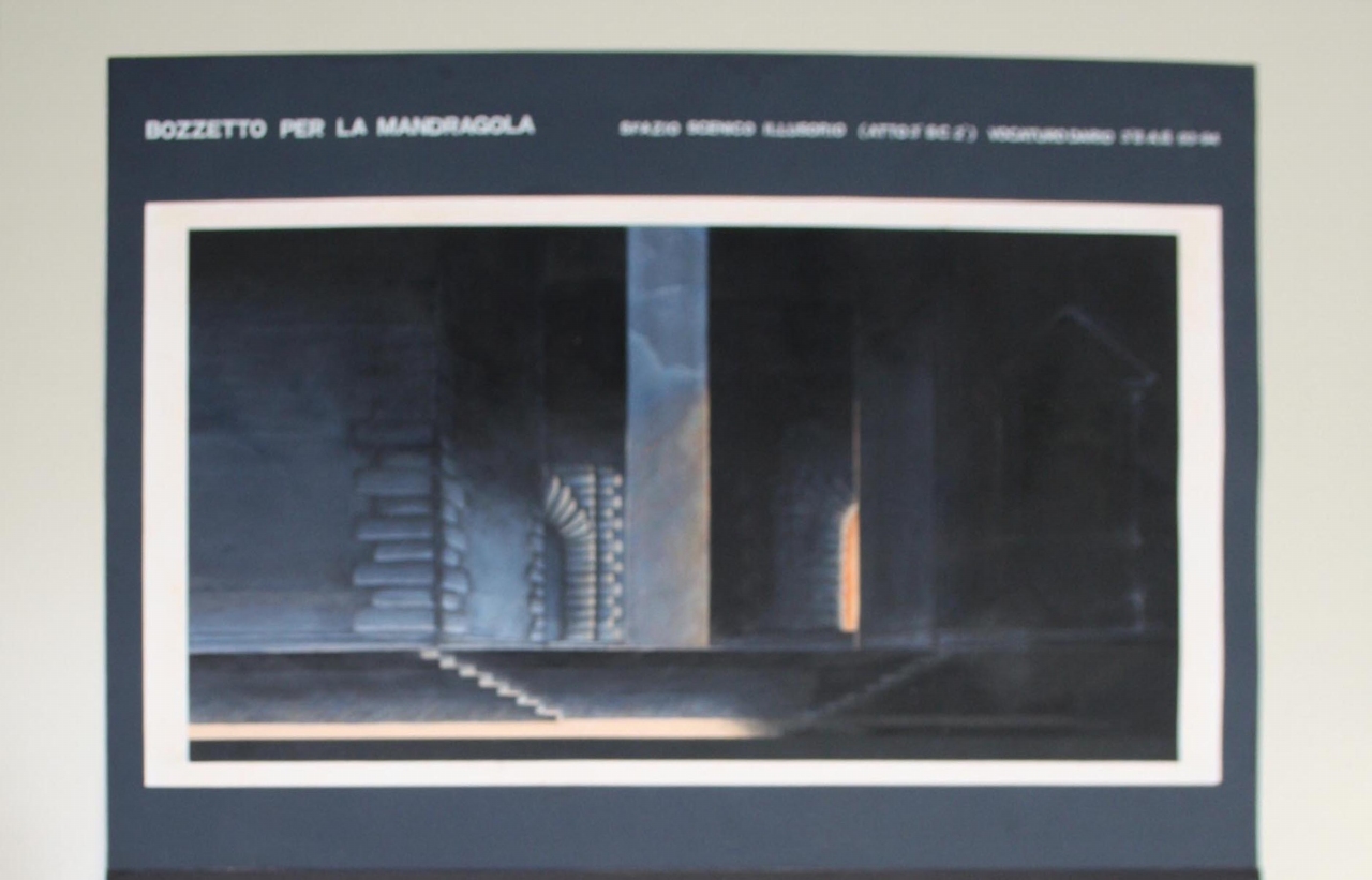 Mandragola (disegno per scenografia) di Vocaturo Dario (fine sec. XX)