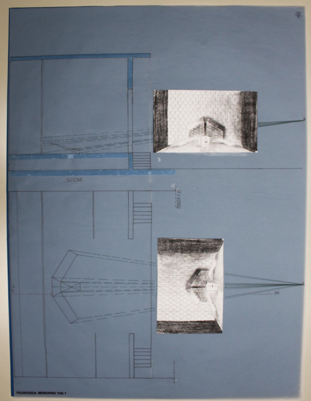 Macbeth (disegno per scenografia) di Moscardi Francesca (fine sec. XX)