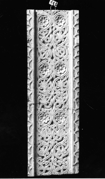 motivi decorativi con girali e vegetali stilizzati (calco) di Campi Carlo (bottega) (secc. XIX/ XX)