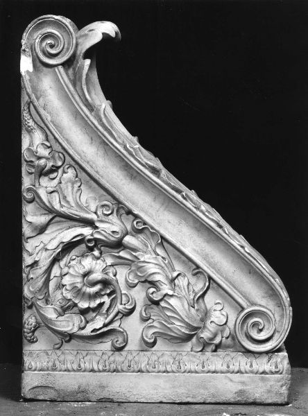 motivi decorativi con girali (calco) di Lelli Oronzio (bottega) (ultimo quarto sec. XIX)