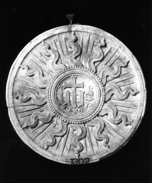 emblema bernardiniano (calco) di Lelli Oronzio (bottega) (ultimo quarto sec. XIX)