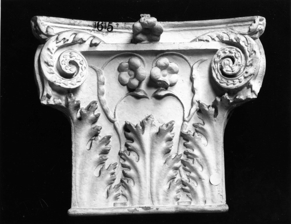 motivi decorativi floreali e foglie di acanto (calco) di Campi Carlo (bottega) (secc. XIX/ XX)