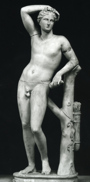 Apollo (calco di scultura) di Lelli Oronzio (ultimo quarto sec. XIX)