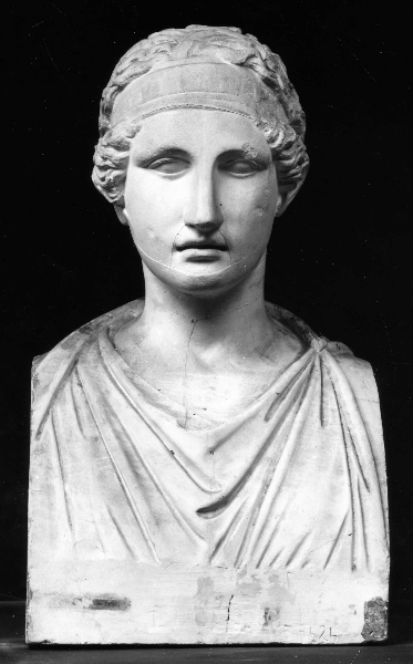 busto di donna (calco di scultura) di Lelli Giuseppe (bottega) (secc. XIX/ XX)