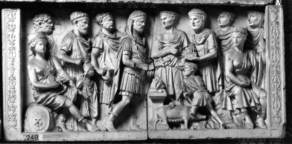 sacrificio pagano (calco) di Lelli Oronzio (bottega) (ultimo quarto sec. XIX)