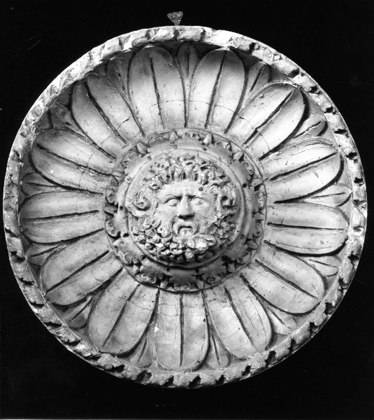 maschera di Zeus (calco) di Gherardi M (bottega) (ultimo quarto sec. XIX)