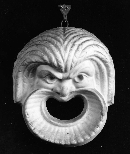 maschera teatrale (calco) di Campi Carlo (bottega) (secc. XIX/ XX)