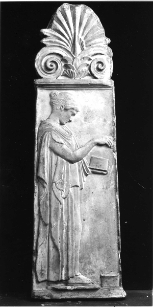 stele Giustiniani, figura muliebre (calco) di Laboratorio Staatliche Museum di Berlino (sec. XX)