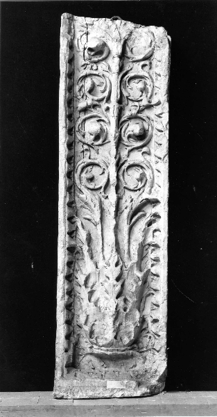 motivo decorativo fitomorfo (calco) di Gherardi M (bottega) (ultimo quarto sec. XIX)