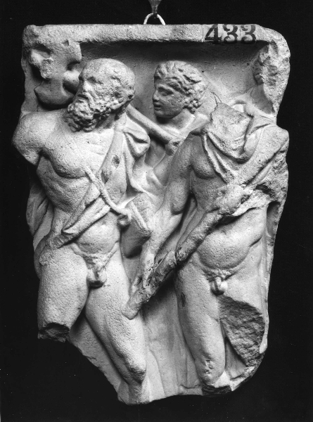 Gigantomachia (?) (calco) di Lelli Oronzio (bottega) (ultimo quarto sec. XIX)