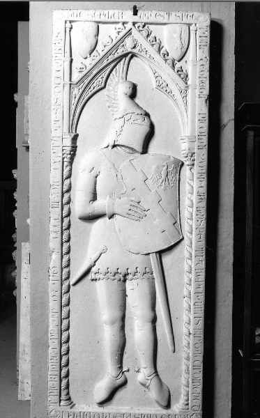 Nicola Bindaccio de Benedetti, figura di cavaliere armato (calco) di Laboratorio Istituto Statale d'Arte (sec. XX)