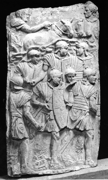 Legionari (calco di rilievo) - bottega italiana (metà sec. XX)