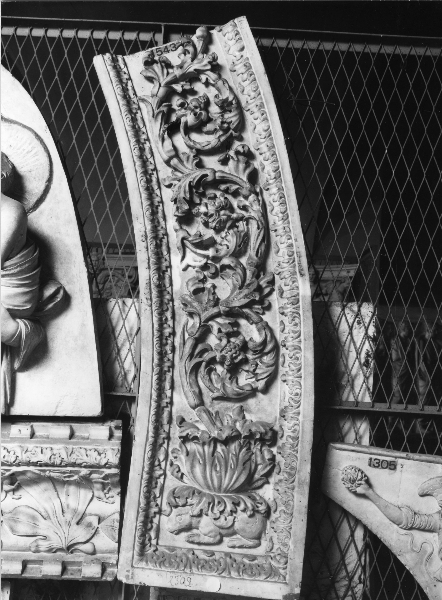 motivi decorativi agirali d'acanto (calco) di Lelli Oronzio (bottega) (ultimo quarto sec. XIX)