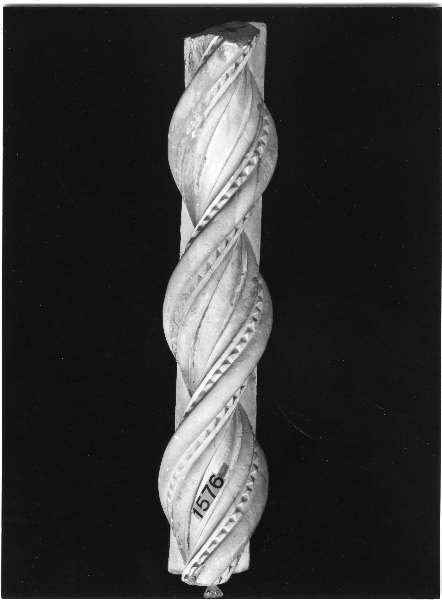 frammento di colonna tortile (calco) di Lelli Oronzio (bottega) (ultimo quarto sec. XIX)
