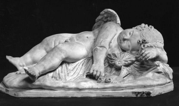 Eros come Hypnos (calco di scultura) di Lelli Oronzio (bottega) (ultimo quarto sec. XIX)