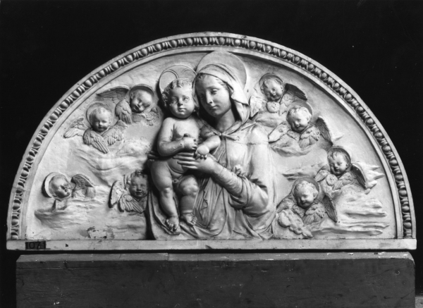 Madonna con Bambino (calco) di Lelli Oronzio (bottega) (ultimo quarto sec. XIX)
