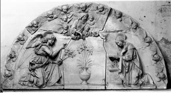 Annunciazione (calco) di Lelli Oronzio (bottega) (ultimo quarto sec. XIX)