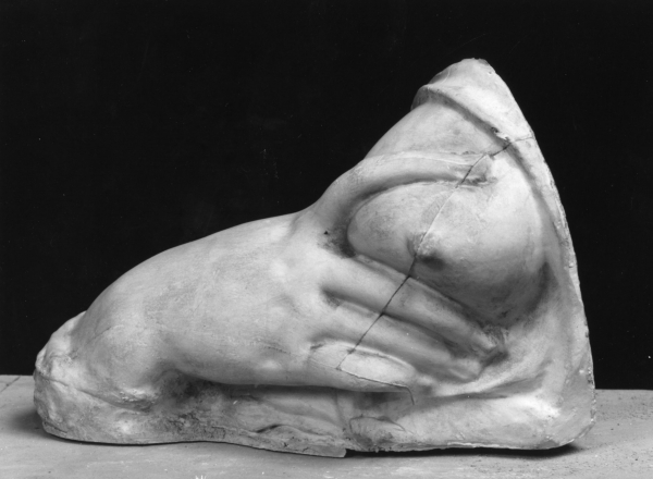 mano e seno muliebre (calco) di Lelli Oronzio (bottega) (ultimo quarto sec. XIX)