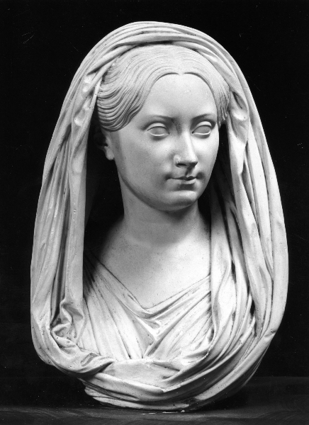 busto ritratto di Charlotte Napoléon Bonaparte (calco di scultura) di Lab. Scuola Professionale di Arti Decorative e Industriali di Firenze (ultimo quarto sec. XIX)