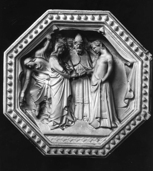 Sposalizio di Maria Vergine (calco) di Lelli Oronzio (bottega) (ultimo quarto sec. XIX)