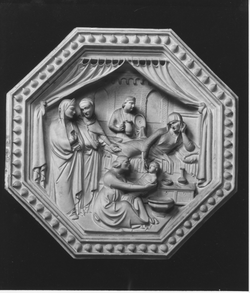 annuncio della nascita di Maria Vergine a Sant'Anna (calco) di Lelli Oronzio (bottega) (ultimo quarto sec. XIX)