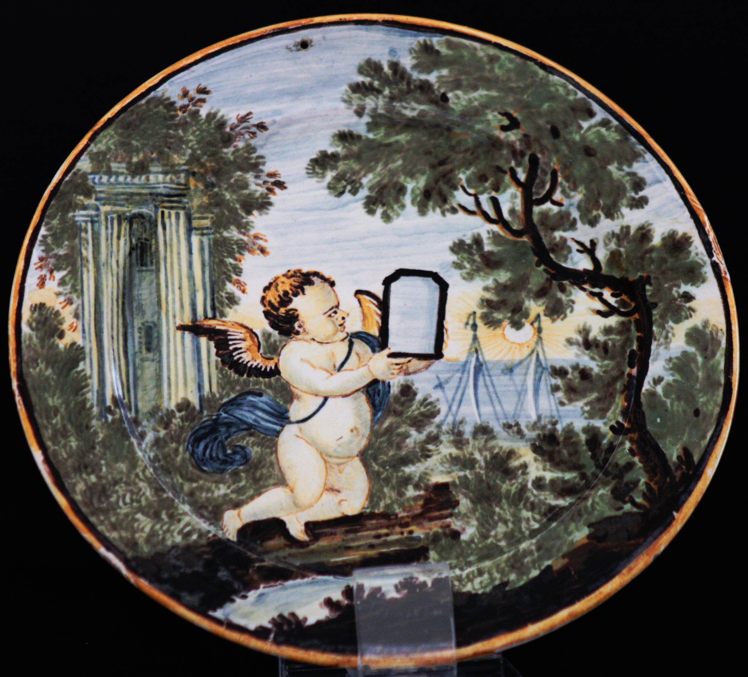 piatto, opera isolata di Cappelletti Nicola (bottega) - bottega di Castelli (prima metà sec. XVIII)