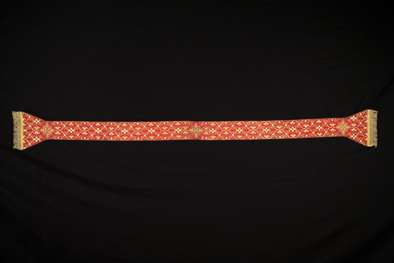 stola, elemento d'insieme - manifattura romana (metà XVII)