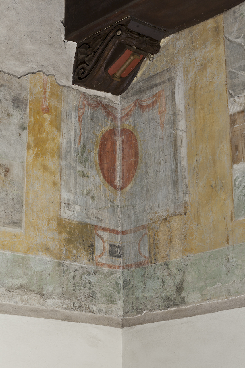 stemma gentilizio della famiglia Colonna-Della Rovere (dipinto, elemento d'insieme) - ambito romano (XVI)