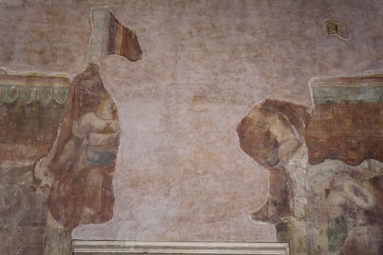 figure allegoriche femminili (dipinto, elemento d'insieme) - ambito romano (XVI/ XVII)