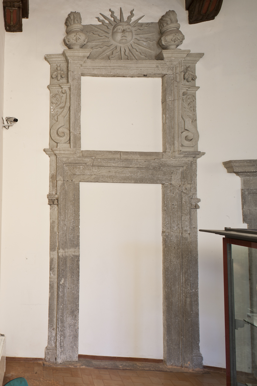mostra di porta, elemento d'insieme - ambito romano (XVII)