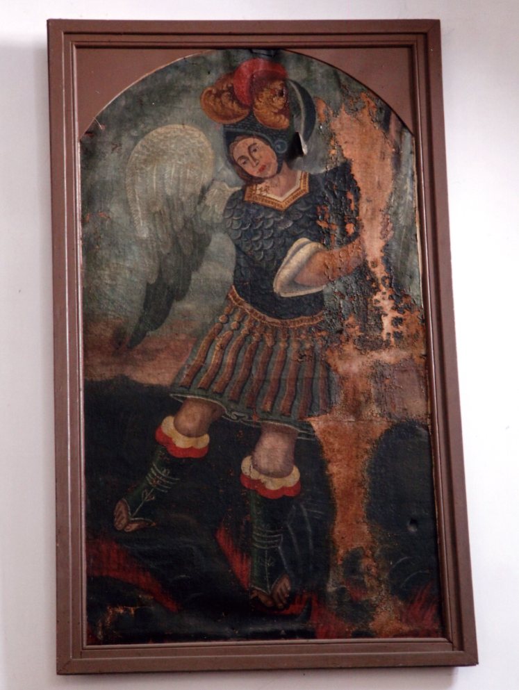 San Michele Arcangelo combatte il drago (dipinto) - ambito lucano (prima metà sec. XVIII)