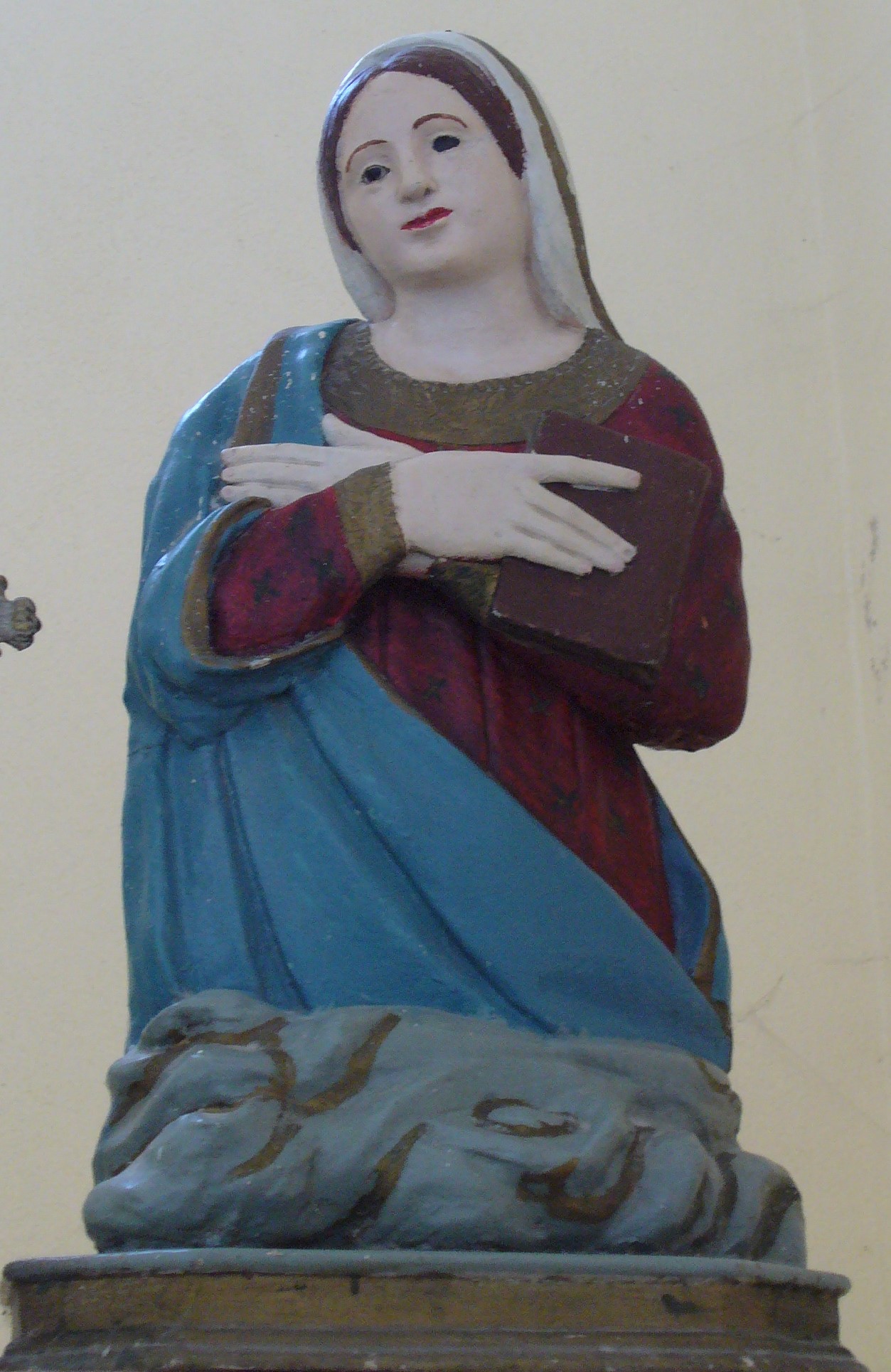 Vergine annunciata (scultura) - ambito lucano (sec. XIX)