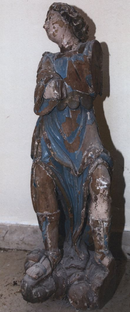 Angelo annunciante (scultura) - ambito lucano (seconda metà sec. XVIII)