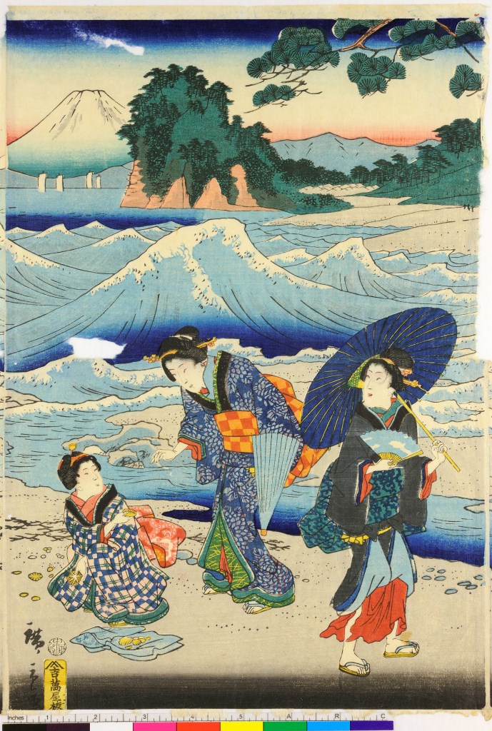 stampa, stampa composita di Utagawa Hiroshige II - ambito giapponese (seconda metà sec. XIX)