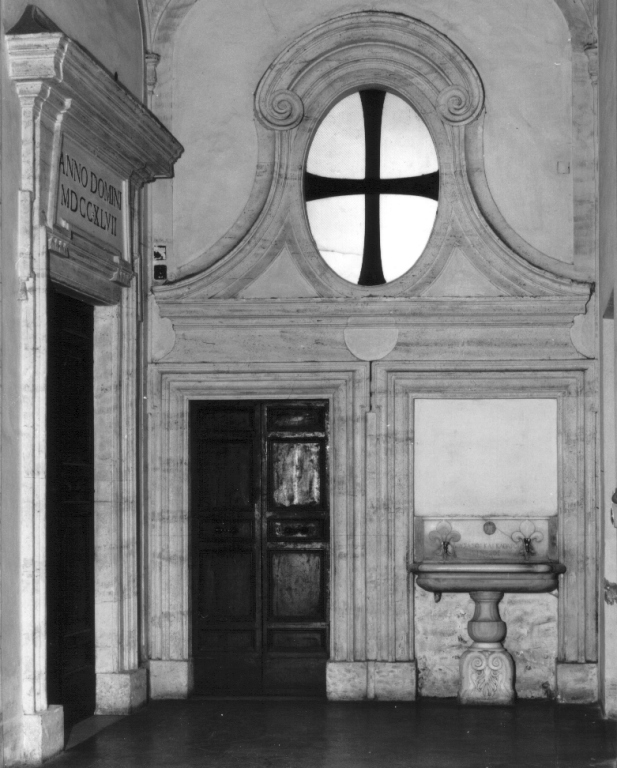 mostra di porta - ambito romano (sec. XVIII)
