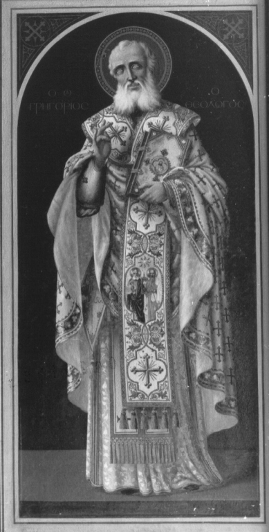 San Gregorio il Teologo (dipinto) di Stassi Gregorio (inizio sec. XX)