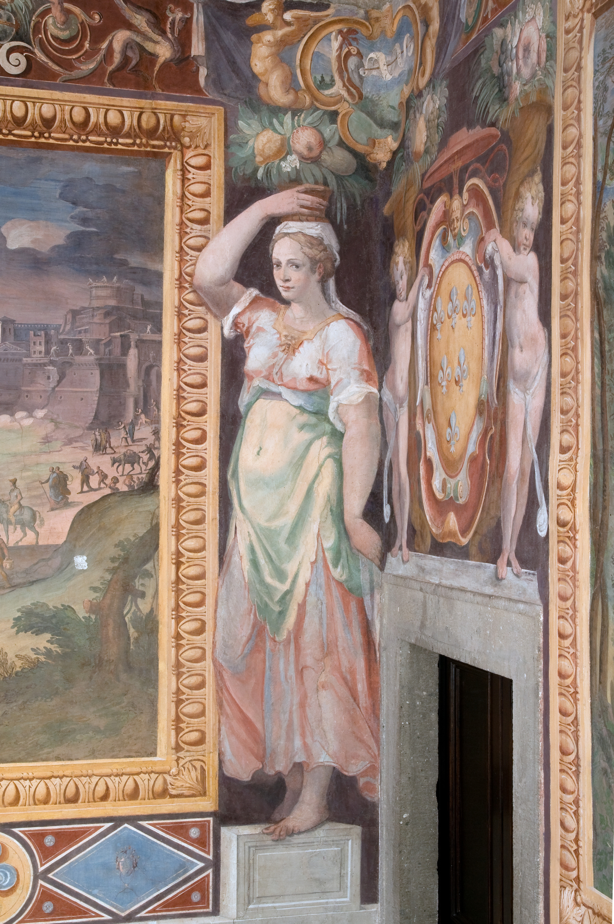 cariatidi (dipinto, serie) di Ligustri Tarquinio (attribuito) (primo quarto sec. XVII)