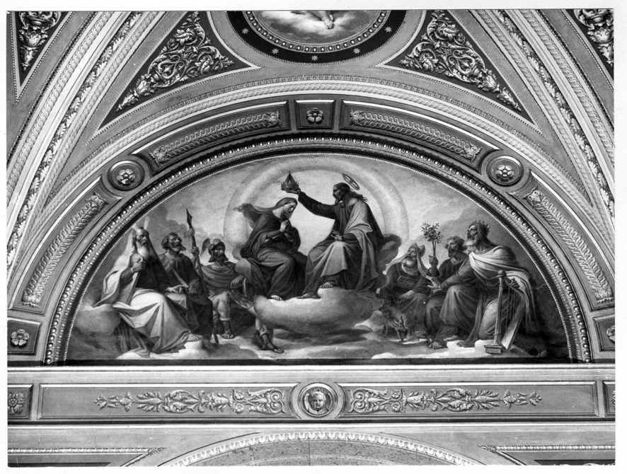incoronazione di Maria Vergine (dipinto) di Prosperi Filippo (sec. XIX)