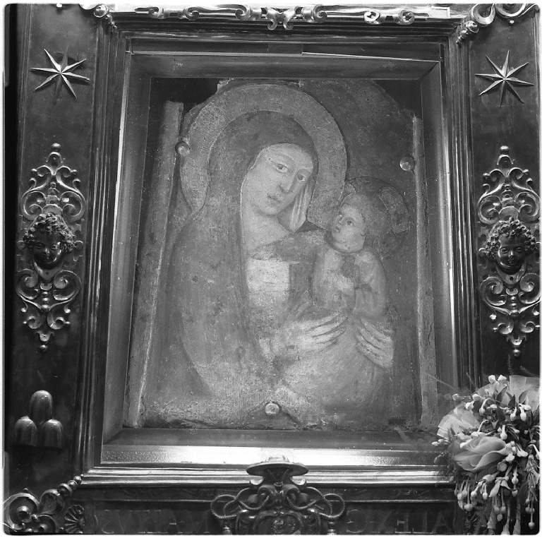 Madonna con Bambino (dipinto) di Monetto Cesare detto Mastro Martello (sec. XV)