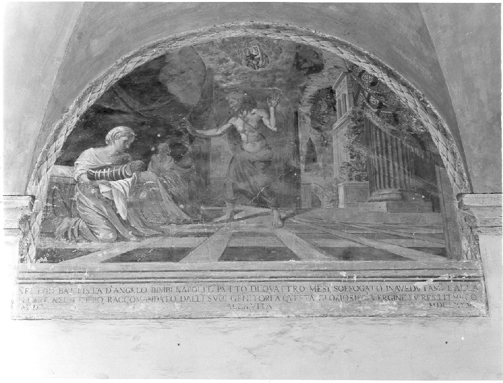miracolo della Madonna (dipinto) di Stelli Lorenzo (sec. XVII)