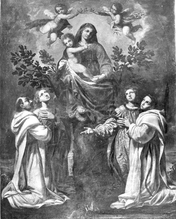 Madonna della Quercia e Santi (dipinto) - ambito viterbese (metà sec. XVI)