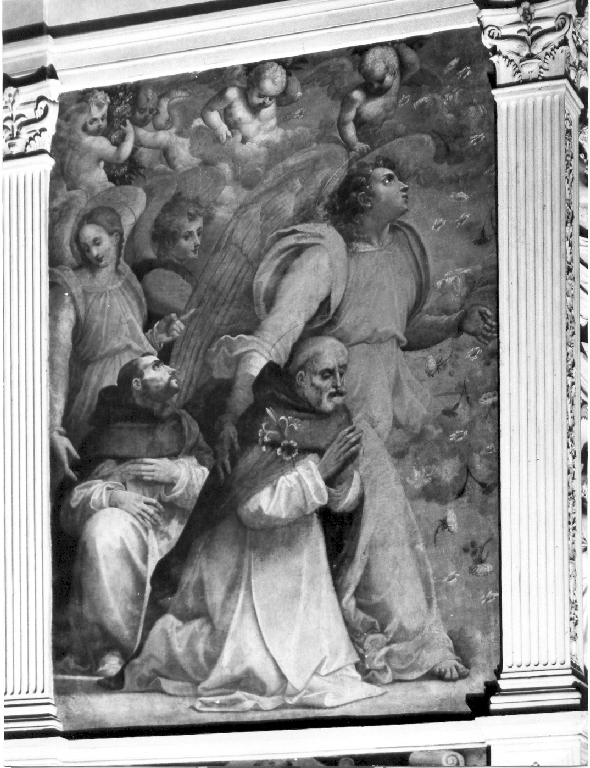 San Domenico e San Pietro martire (dipinto) di Tosini Michele detto Michele di Ridolfo del Ghirlandaio (sec. XVI)