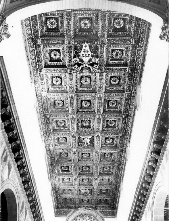 soffitto a cassettoni di Cordini Antonio detto Antonio da Sangallo il Giovane (sec. XVI)