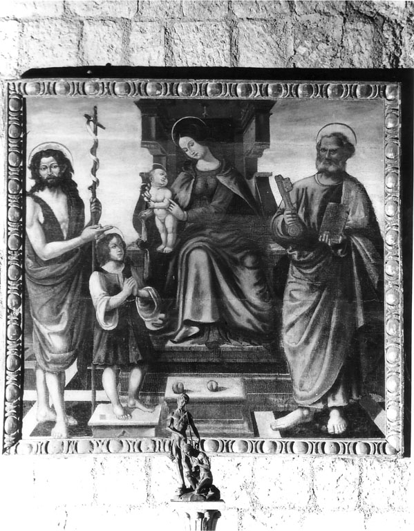 Madonna in trono e Santi (dipinto) di Picca Valentino (sec. XV)