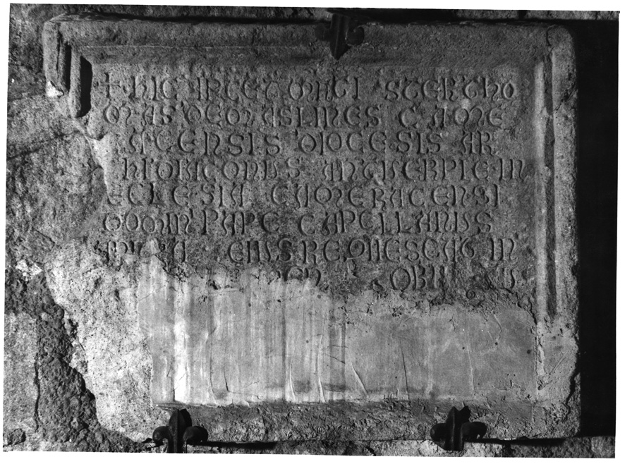 lapide commemorativa - ambito viterbese (inizio sec. XIII)