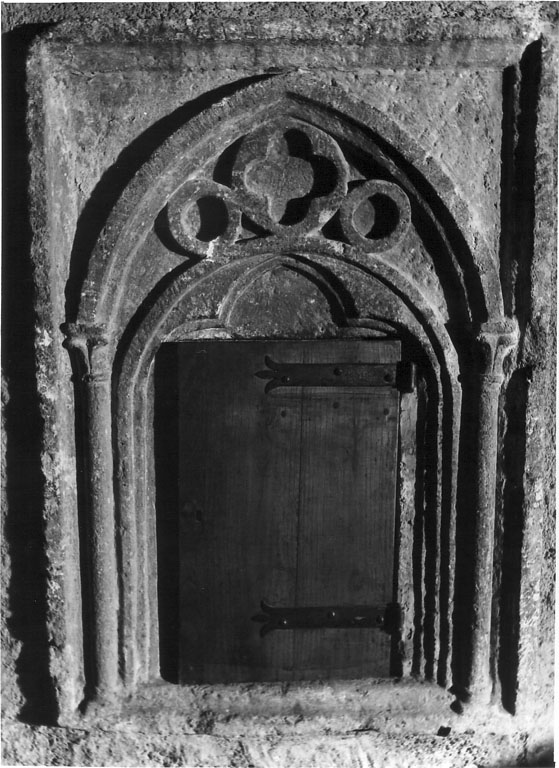 armadietto per oli santi - ambito viterbese (secc. XIII/ XIV)