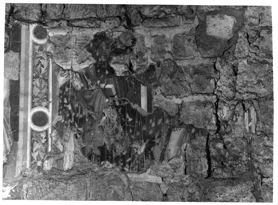 figura maschile (dipinto, frammento) - ambito viterbese (sec. XV)