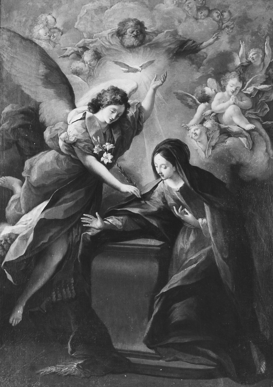 Annunciazione (dipinto) di Rosi Giuseppe (seconda metà sec. XVIII)
